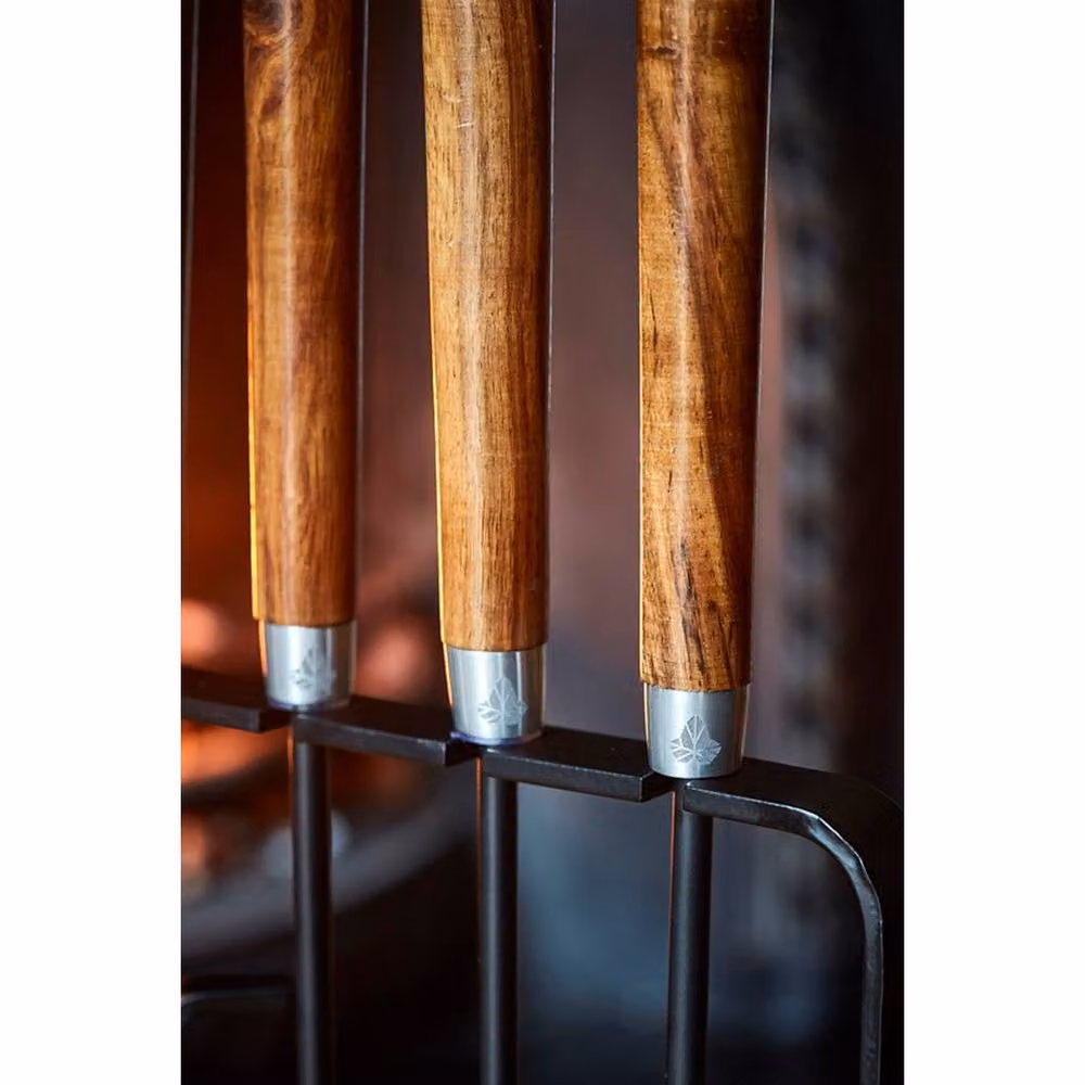 Ivyline Fireside Companion Set in Brown and Black, W: 24 cm, D: 24 cm, H: 73 cm – 3