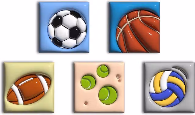 Simpa Balls of Sport 5 Panel Multicolour Canvas Wall Art – 4