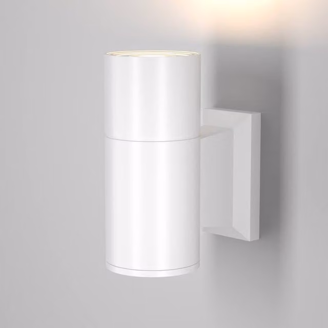 Maytoni Bowery Modern Outdoor Wall Lamp in White with GU10 Socket and IP54 Rating