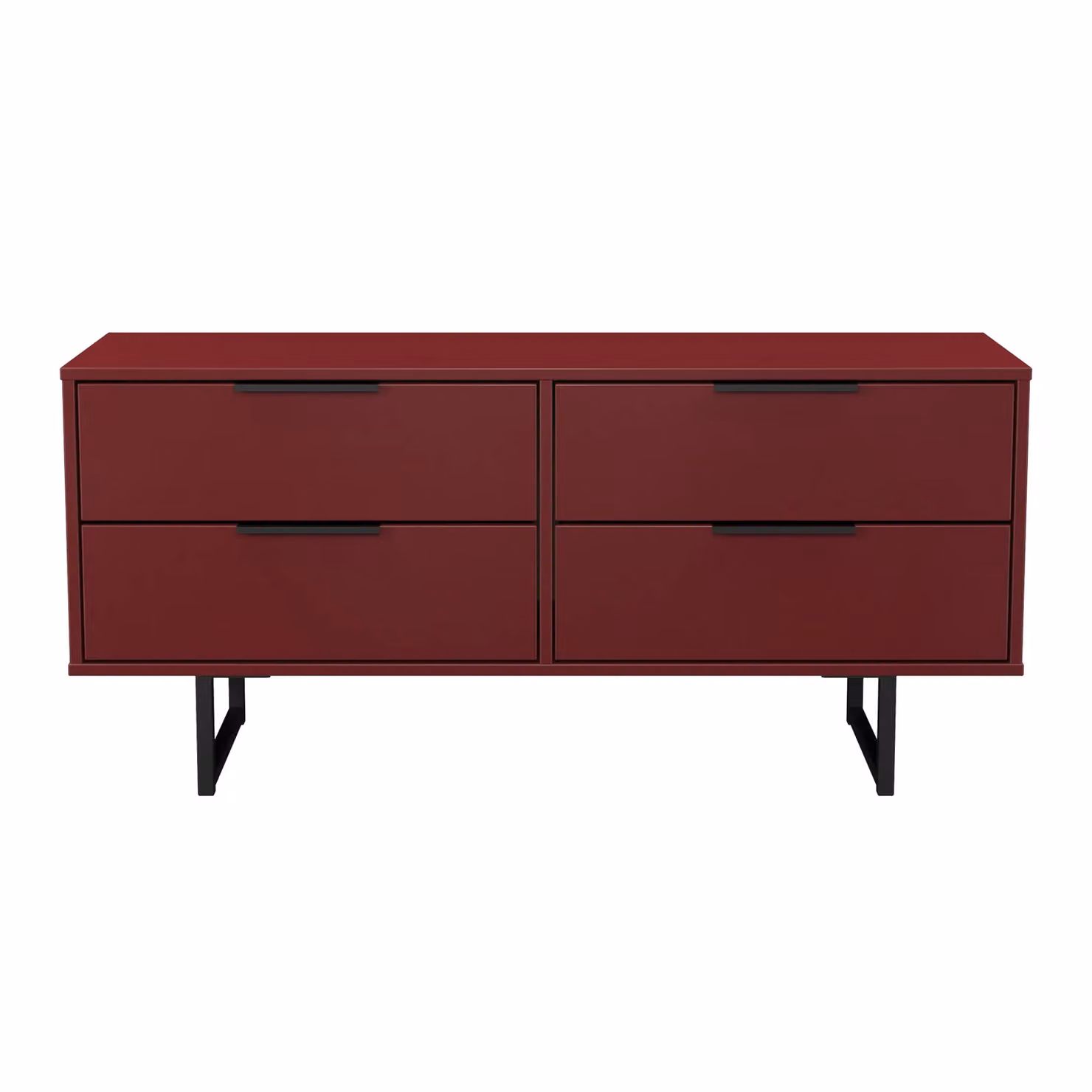 Ready Assembled 2 U Fuji 4 Drawer Bed Box in Dark Red – 2