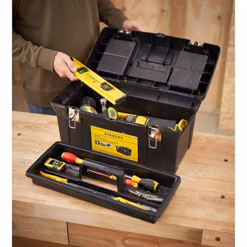 Stanley Toolbox with Inserts, Black and Multicolour, W: 50.0 cm, D: 26.0 cm, H: 25.0 cm – 4