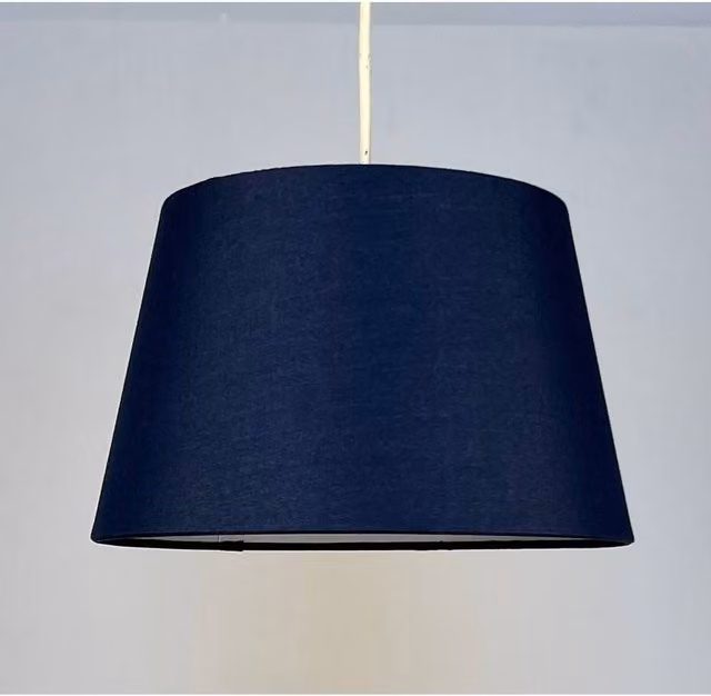 K LIVING Navy Blue Tapered Drum Lampshade