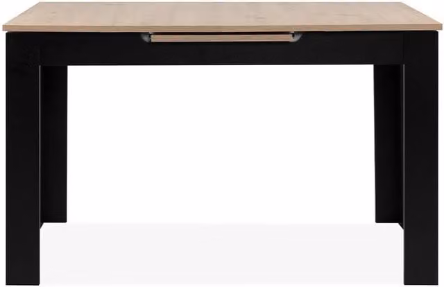 CALICOSY Birmingham Extensible Dining Table in Light Oak, W/D/H: 125-165 x 80 x 75 cm