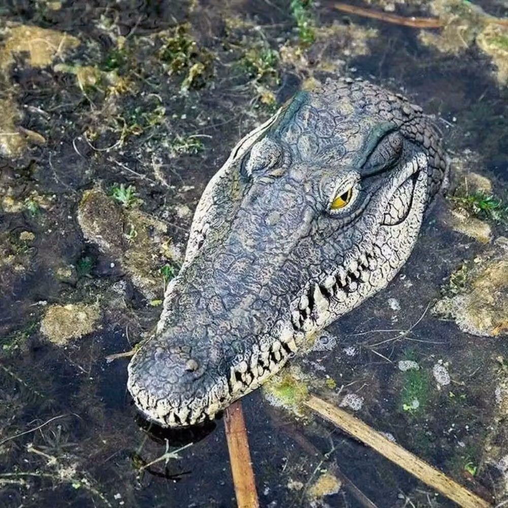 FLAVORA Brown Resin Animal Floating Decorative Ornament for Outdoor Pond Landscapes W: 120 cm, D: 100 cm – 3