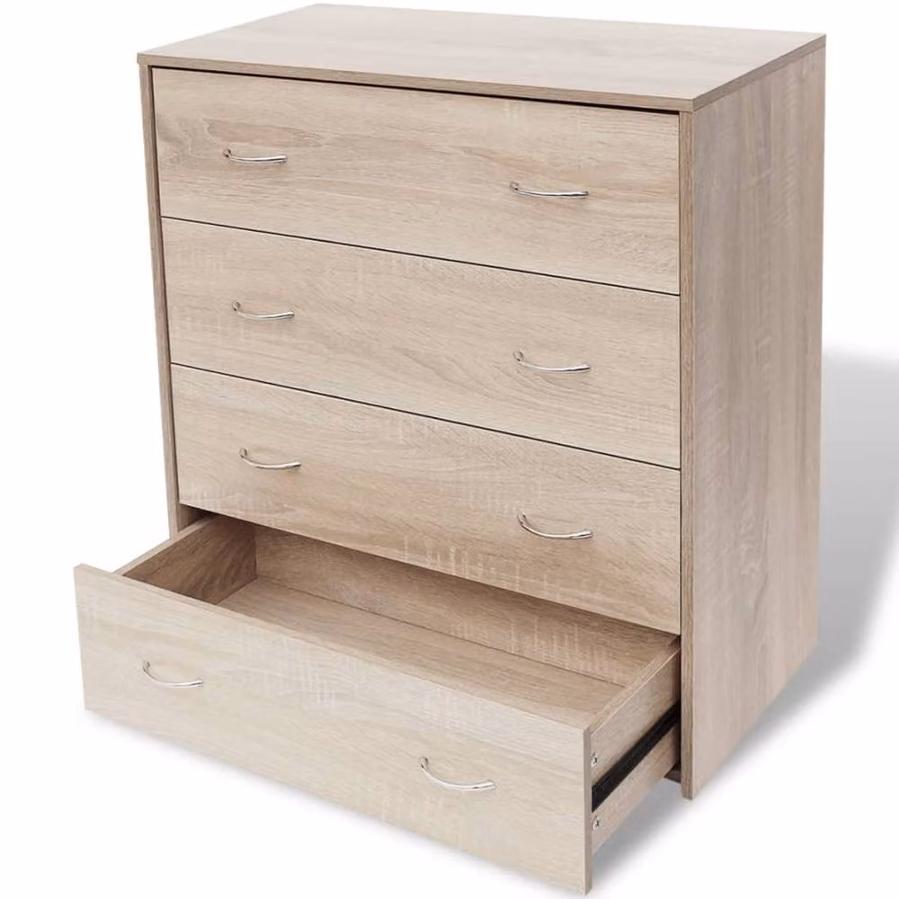 Berkfield Home Sideboard with 4 Drawers, Brown Oak Colour, W/D/H: 60 x 30.5 x 71 cm – 2
