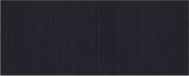 Berkfield Home Rectangular Bamboo Rug in Black, W: 80 cm, L: 200 cm