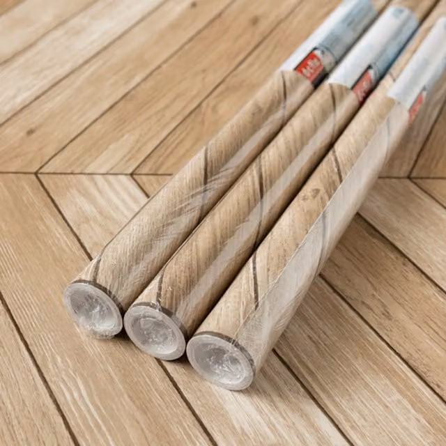 dc fix Chevron Natural Self Adhesive Vinyl Wrap for Kitchen Doors and Worktops, Beige, W: 67.5 cm x L: 2 m (Pack of 3)