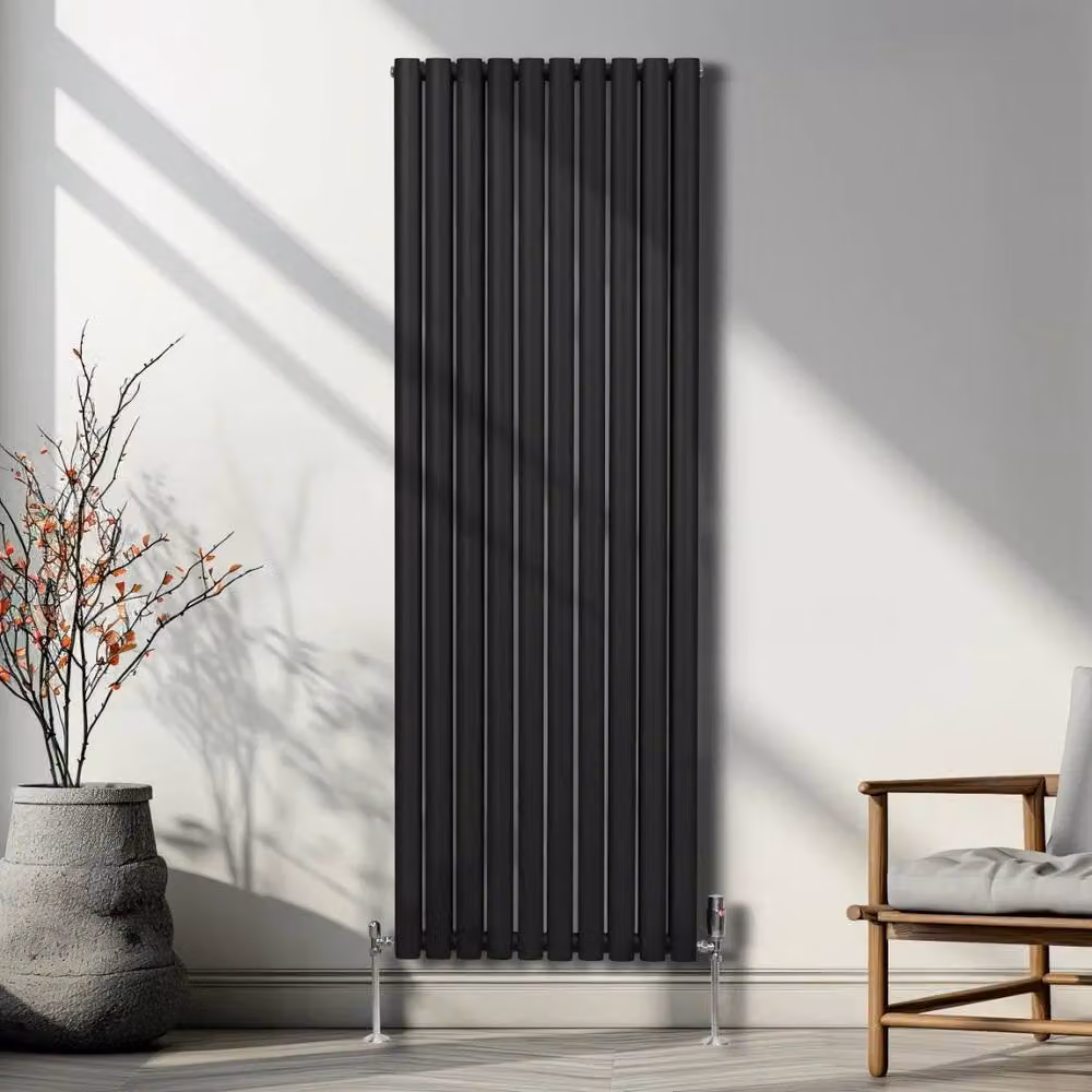 Monstershop Oval Column Radiator in Black, H 180 cm x W 60 cm – 4