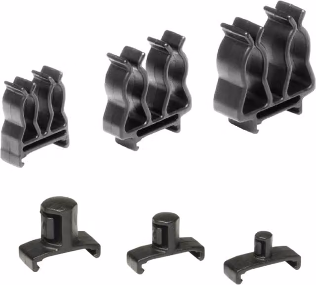 Ernst Manufacturing Socket Boss Accessory Pack with Face-Mount Holders and Twist-Lock Clips in Red – 1