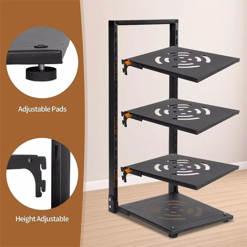 Nordara 7 Tier Black Metal Pot Rack and Saucepan Storage Organiser Shelf – 3