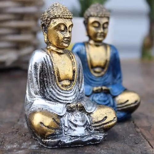 Beespoke Gifts Set of 6 Gold Mini Buddha Tabletop Decorations – 3