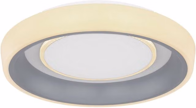 Netlighting Tabano Semi Ceiling Light in White, featuring dimmable LED technology with remote control and adjustable CCT 3000-6000K