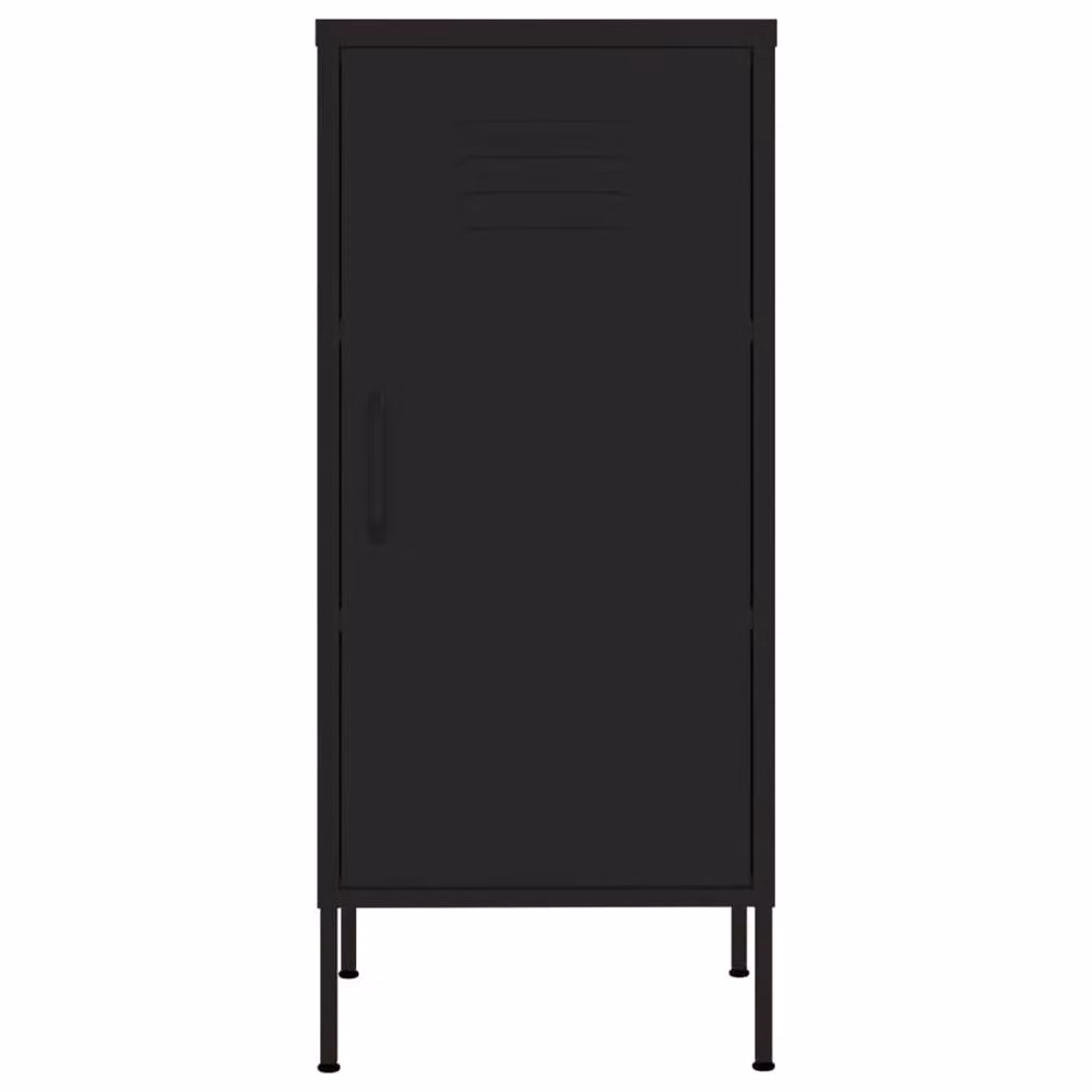 Berkfield Home Freestanding Metal Storage Cabinet in Black, W/D/H: 42.5 x 35 x 101.5 cm – 3
