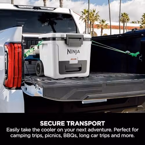 Ninja FrostVault Heavy-Duty Insulated Wheeled Cool Box in White – 6