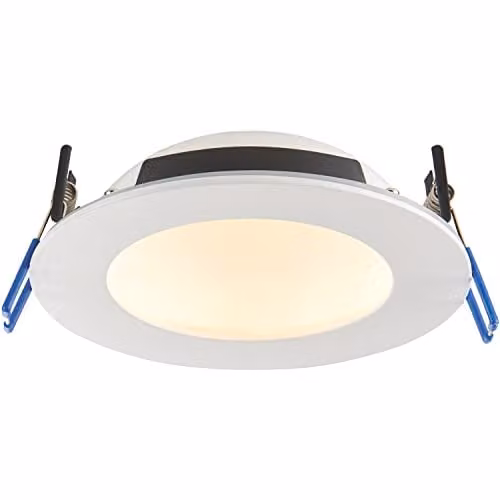 Loops Anti-Glare Recessed IP65 Ceiling Downlight with 12W CCT LED Module in Matt White