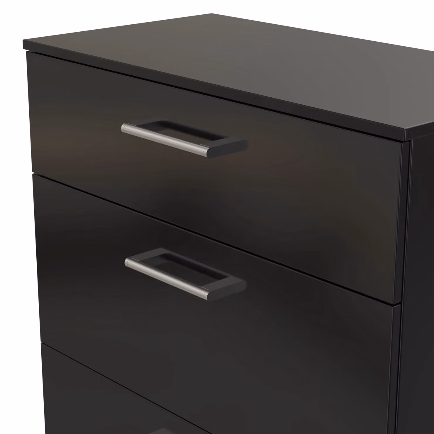 Ready Assembled 2 U Cornwall 3 Drawer Deep Chest in Black – 4