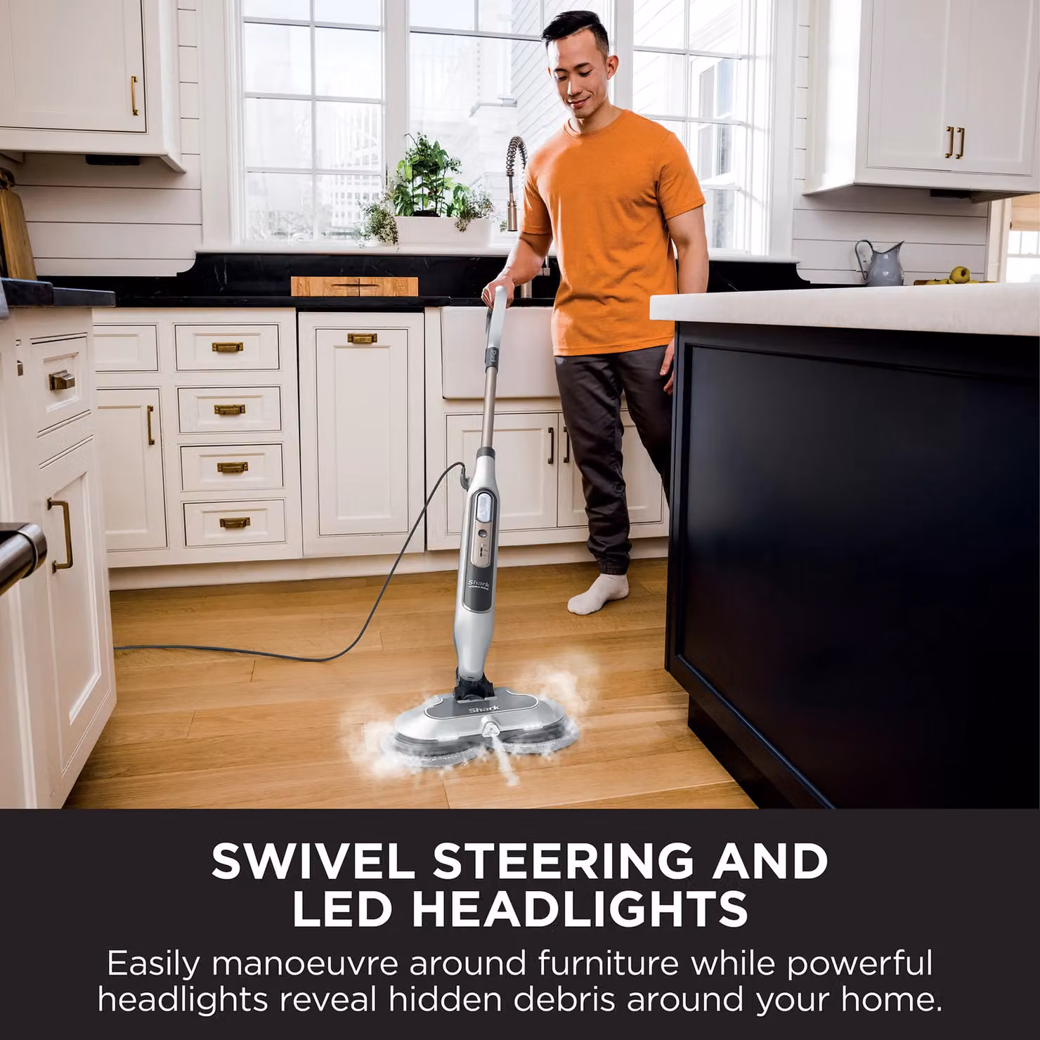 Shark Steam and Scrub Automatic Steam Mop with Steam Blaster S8201UK in White and Grey – 9