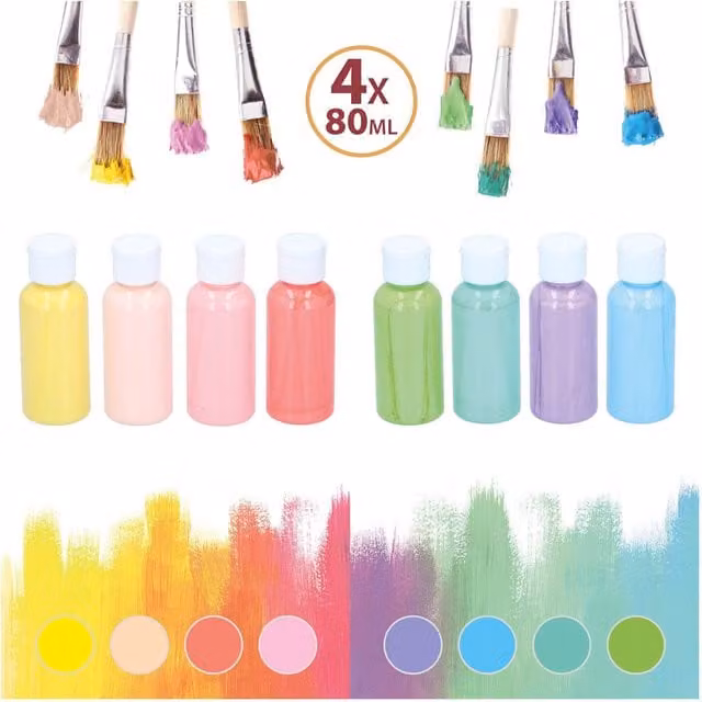 UMKY Multicolour Pastel Acrylic Paint Set for Professionals