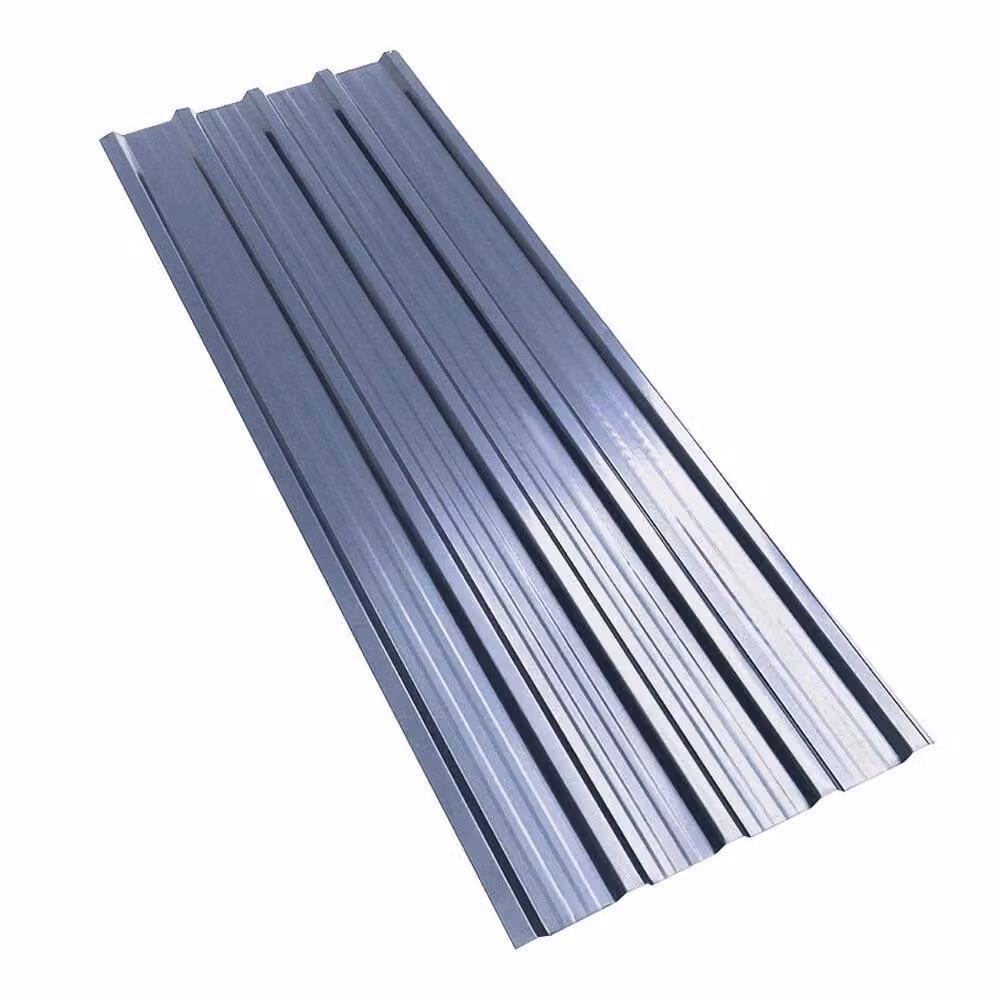 FLAVORA 12 Pack Galvanised Corrugated Metal Roofing Tiles in Dark Grey, W: 52 cm x L: 1000 cm – 5