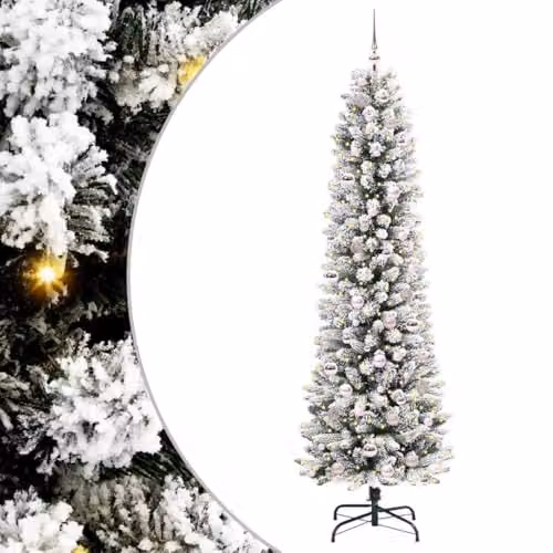 vidaXL Artificial White Christmas Tree, Height: 210 cm – 1
