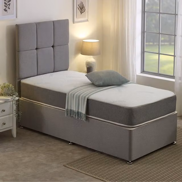 Starlight Beds Cooler Extreme Hybrid Mattress with Cooling Foam and Springs, Iced Blue, W/D/H: 180 x 200 x 22 cm