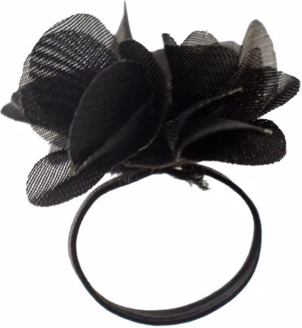 KDMD Black Chiffon Fragrance Diffuser Rings Set of 15
