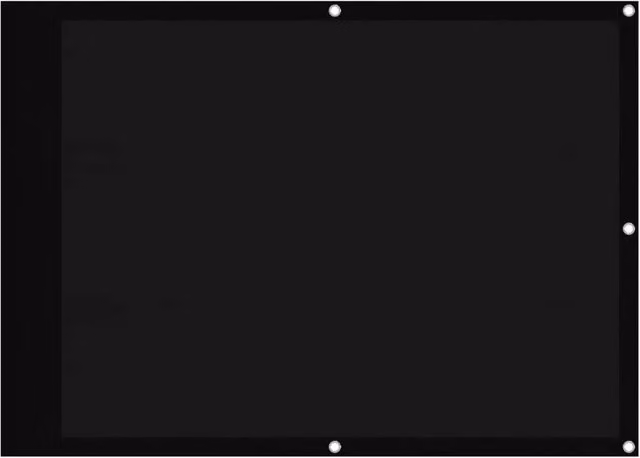 Berkfield Home Black Balcony Screen, 100% Polyester Oxford, W: 75 cm, H: 800 cm – 1