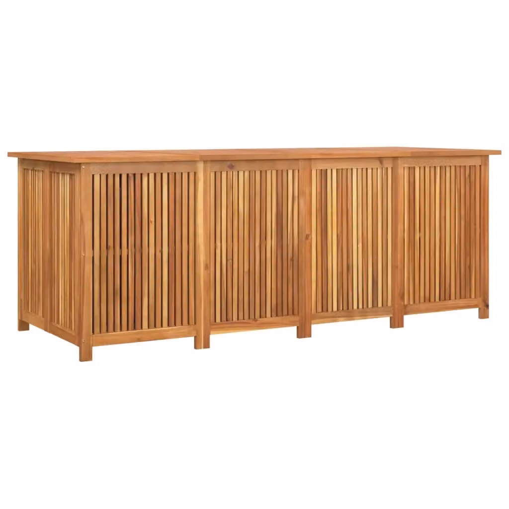 Berkfield Home Garden Storage Box in Brown Solid Acacia Wood W/D/H: 200 x 80 x 75 cm – 2