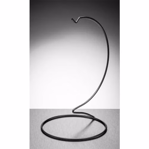 Sienna Glass Large Black Metal Heart Ornament Stand for Tabletop, W/D/H: 15 x 15 x 26 cm