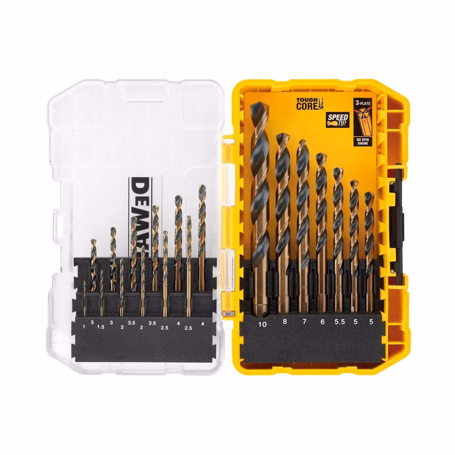 DeWalt DT70728 19 Piece HSS Twist Drill Set in Black and Gold – 2