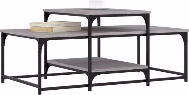 Berkfield Home Grey Sonoma Decorative Coffee Table, W/D/H: 102 x 60 x 45 cm