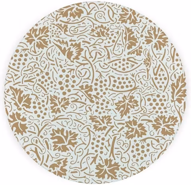 Purely Home Gold Oak Leaves and Berries Textured Glass Round Trivet