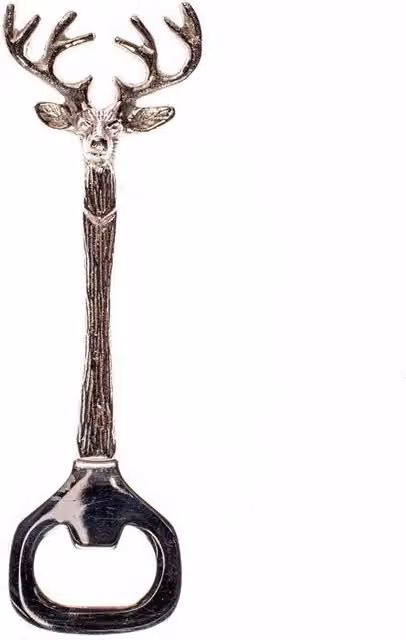 Selbrae House Silver Metal Stag Bottle Opener