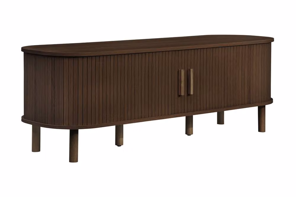 Birlea Axel Fluted Small TV Unit in Dark Brown – 4