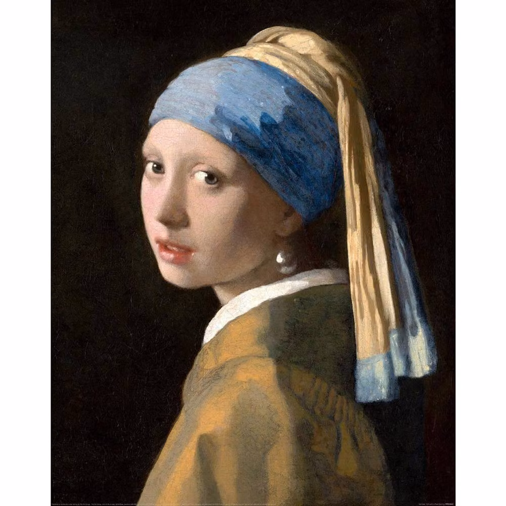 Johannes Vermeer Girl With A Pearl Earring Multicolour Paper Poster – 2
