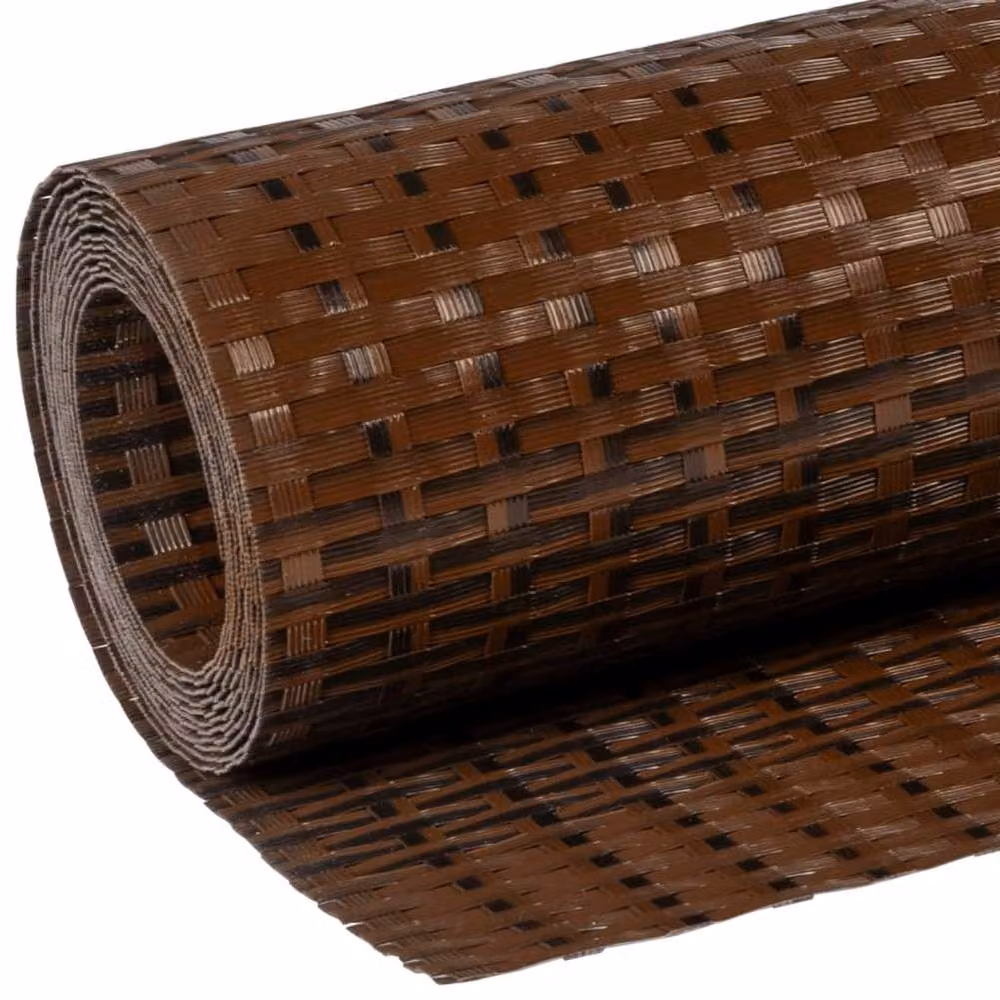 Berkfield Home Poly Rattan Balcony Screen in Brown and Black, W: 1000 cm, H: 90 cm – 4