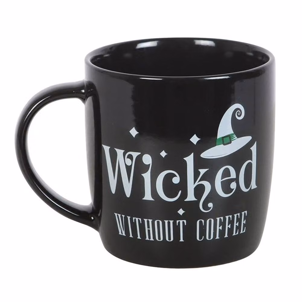 Uniqueful Wicked Without Coffee Mug in Black, 340 ml – 2