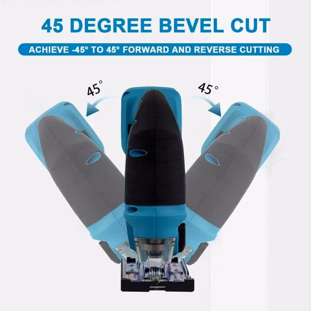 SPETLEK 21V Cordless Electric Jigsaw for Woodworking in Blue – 3