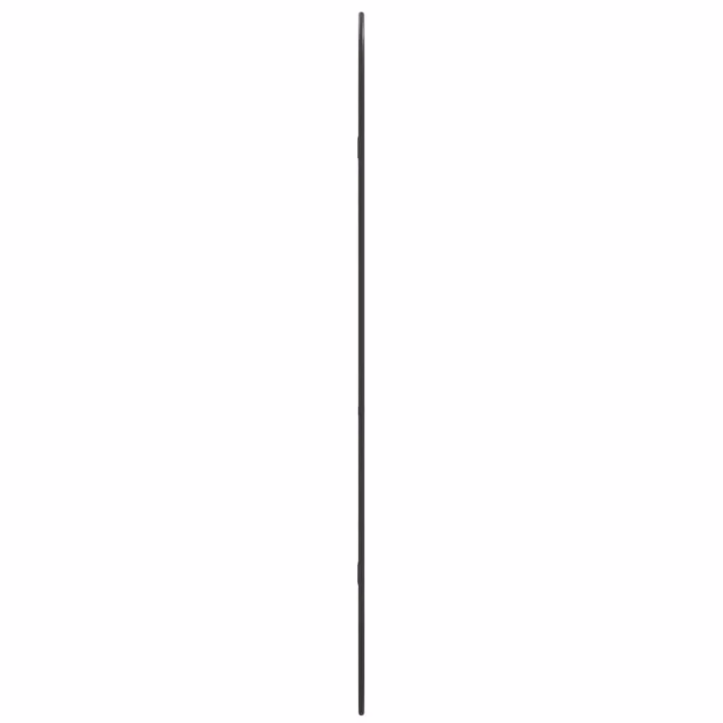 Berkfield Home Oval Wall Mirror in Black, W: 100 cm, H: 45 cm – 2