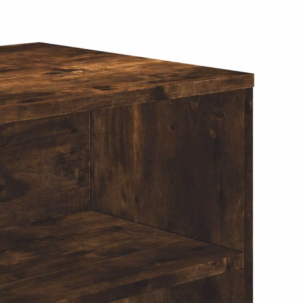 Berkfield Home Modern Smoked Oak TV Cabinet in Brown, W/D/H: 120 x 40 x 40 cm – 4