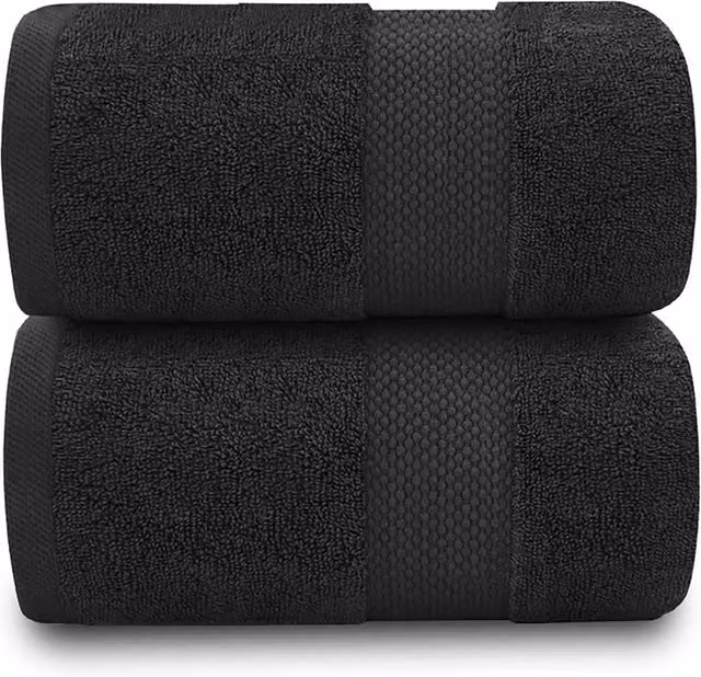 Gaveno Cavailia Miami Black Cotton Towel
