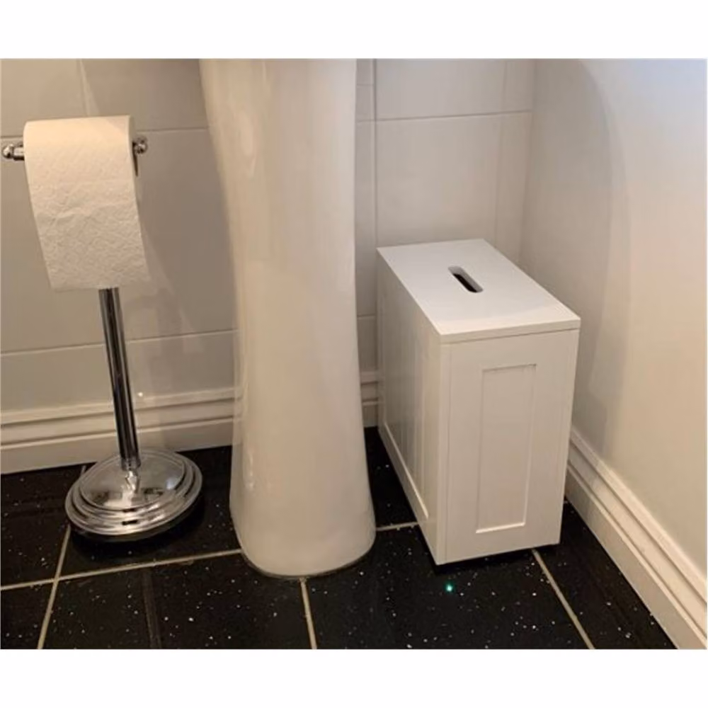 FORGEVIO White Bathroom Storage Toilet Roll Lid, W: 180 cm, H: 180 cm – 3