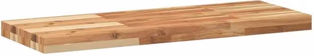Berkfield Home Compact Floating Shelf, Brown Oil Finished Solid Acacia Wood, W: 100 cm, D: 30 cm, H: 4 cm