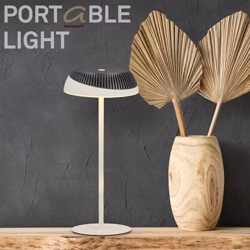 Briloner Alusta Rechargeable LED Table Lamp, Anthracite Grey, H 32 cm x W 14 cm x D 14 cm – 9