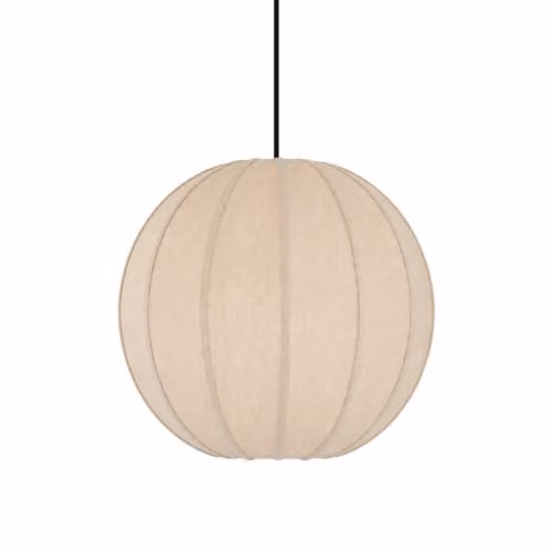 CGC Lighting Anica Round Fabric Lampshade in Beige and White – 2