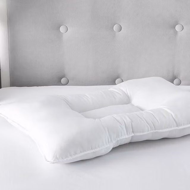 Snug City Anti Snore Soft Touch Microfibre Pillow with Allergy Friendly White Cover