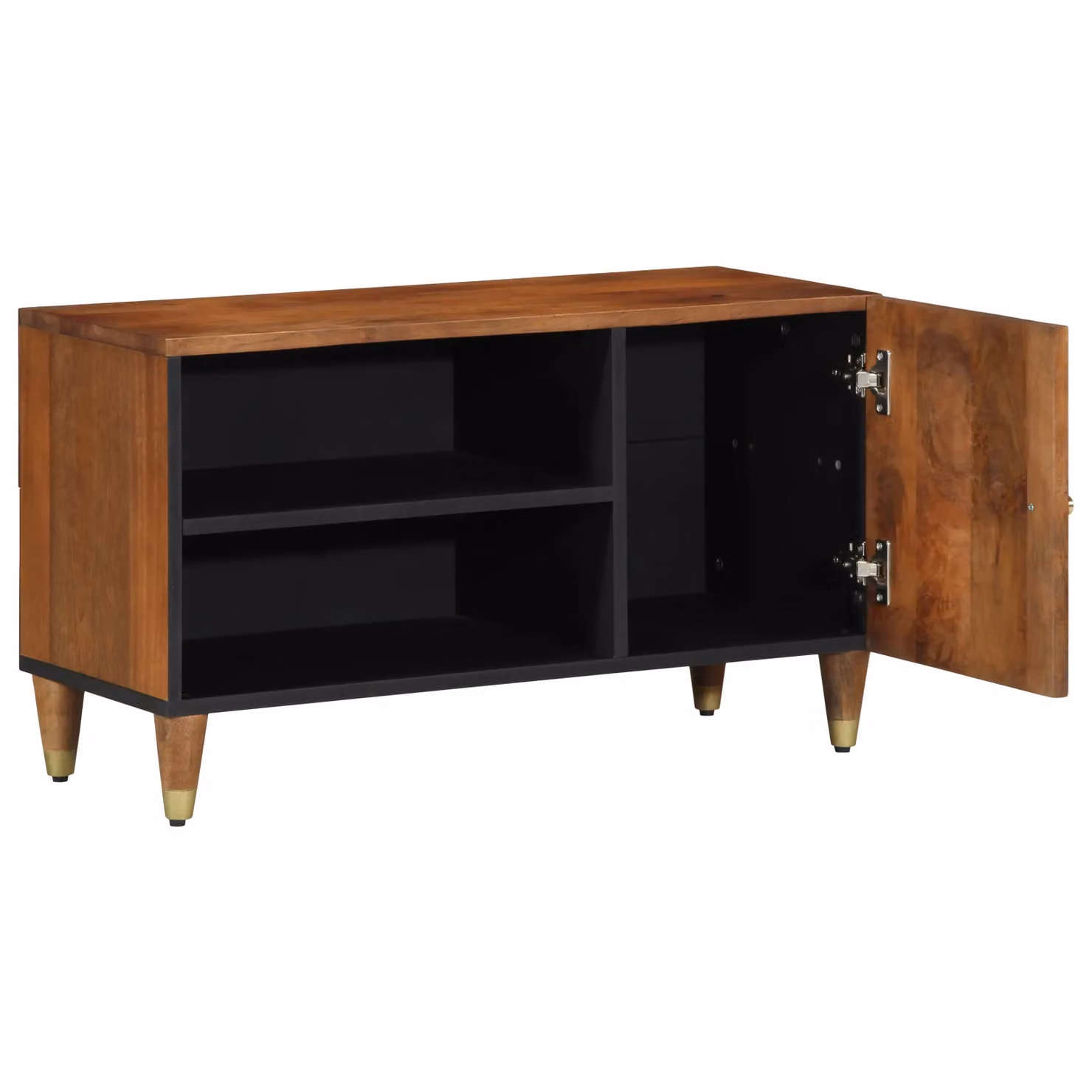 Berkfield Home Mid-Century TV Cabinet in Honey Brown Solid Mango Wood and Engineered Wood – 2