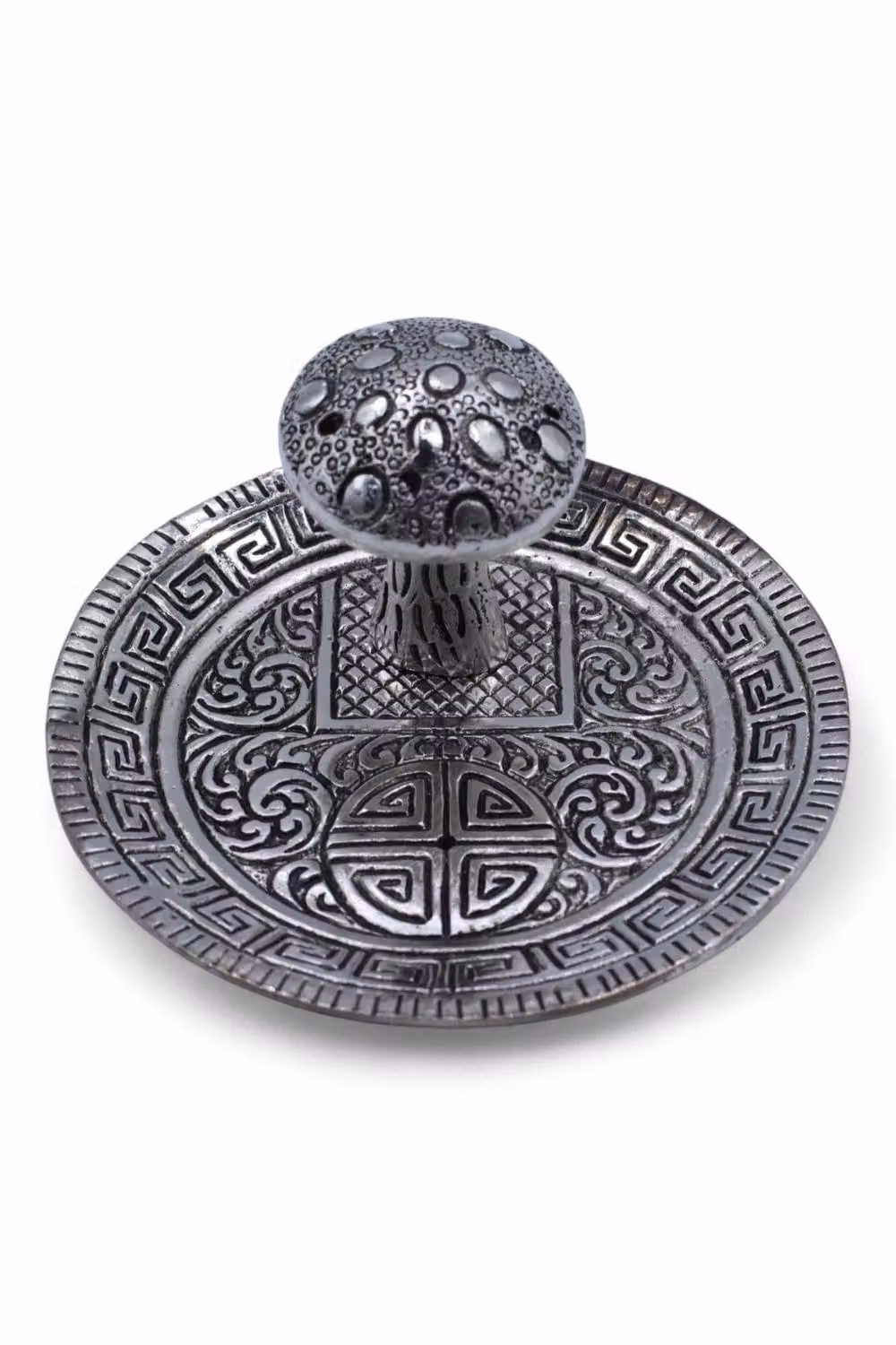 KDMD Silver Mushroom Incense Holder and Metal Ash Tray – 2
