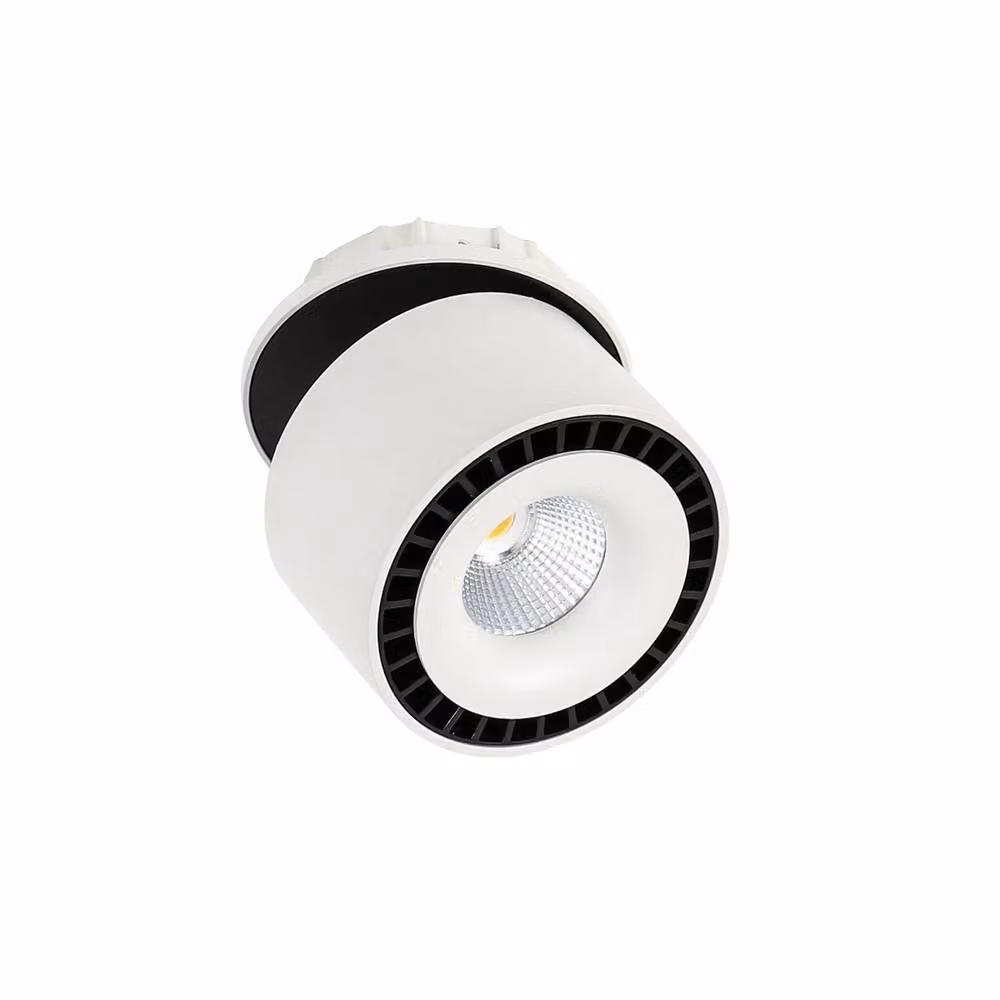 Netlighting Modern Technical LED Recessed Ceiling Downlight in White and Black, 4000K, 2350lm – 2