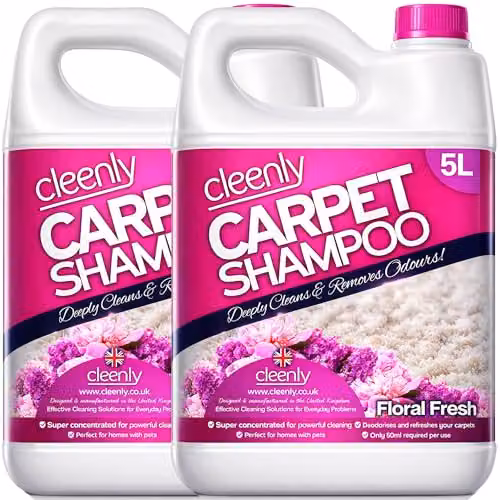 Cleenly Carpet Shampoo Cleaner Solution in Floral Fresh Fragrance, 10 l, White – 1